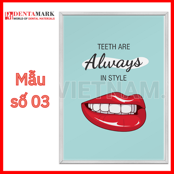 Tranh trang trí phòng khám nha khoa đẹp 4