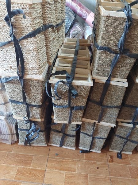 vuông cuốn cói cao 35cm