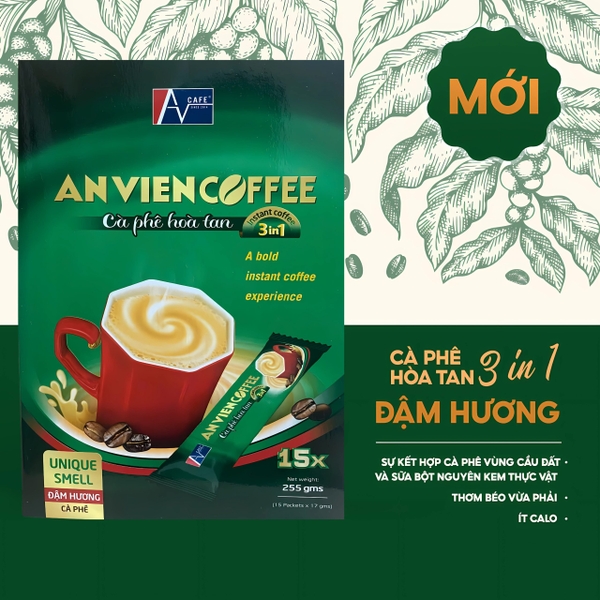 Cà Phê Hòa Tan 3 in 1 (Đậm hương cà phê)