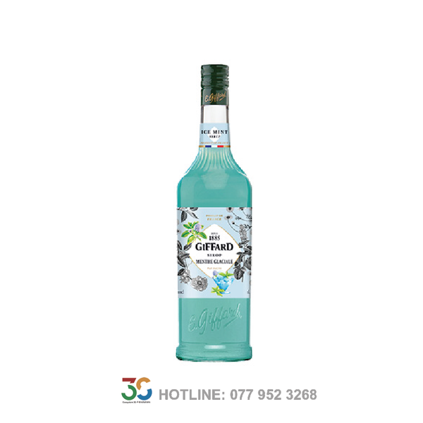 Syrup Giffard Ice Mint (Bạc Hà Trắng - Chai 1L)