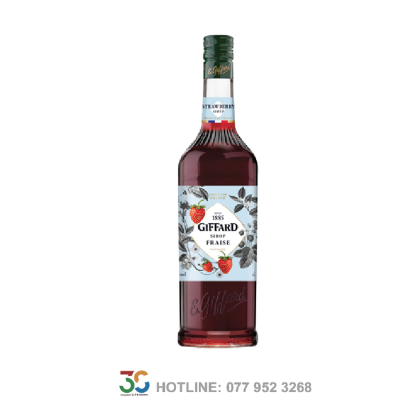 Syrup Giffard Strawberry (Dâu - Chai 1L)