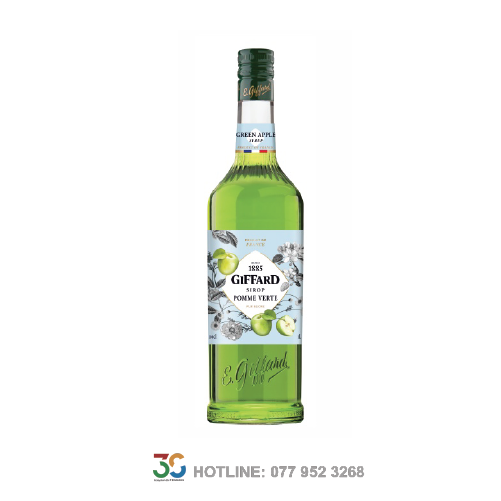 Syrup Giffard Green Apple (Táo Xanh - Chai 1L)