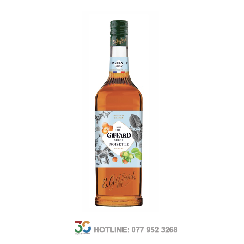 Syrup Giffard Hazelnut (Hạt Dẻ - Chai 1L)