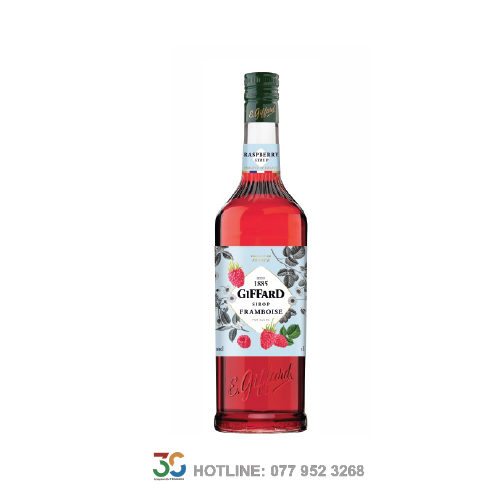 Syrup Giffard Raspberry (Phúc Bồn Tử - Chai 1L)