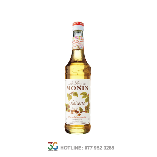 Syrup Monin Hazelnut (Hạt Dẻ - Chai 700ml)