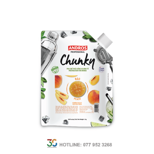 Mứt Chunky Peach (Đào - Túi 1L)