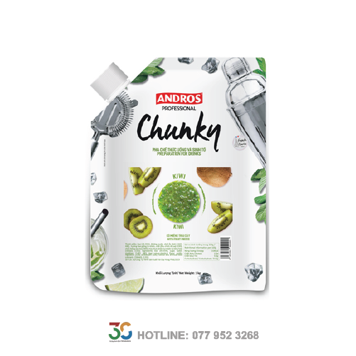 Mứt Chunky Kiwi (Kiwi - Túi 1L)