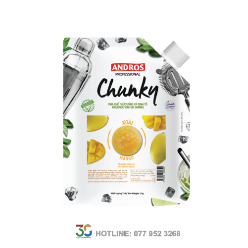 Mứt Chunky Mango (Xoài - Túi 1L)