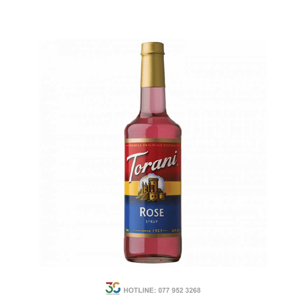 Syrup Torani Rose (Hoa Hồng - Chai 750ml)