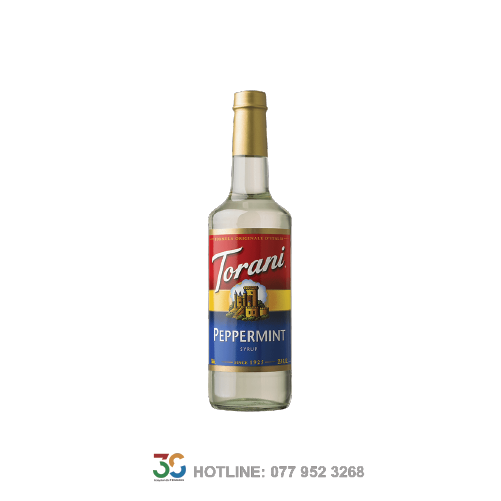 Syrup Torani Peppermint (Bạc Hà Trắng - Chai 750ml)