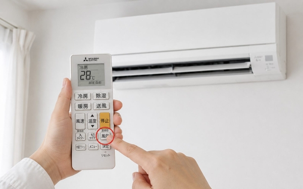 Cách bật chế độ swing trên remote điều hòa nội địa Nhật để mở cánh