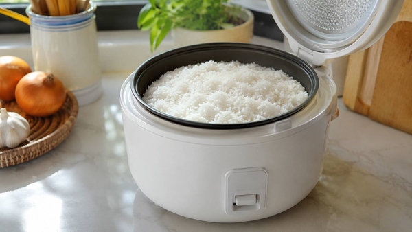 Nồi cơm điện cơ bình thường dùng mâm nhiệt đáy để nấu cơm
