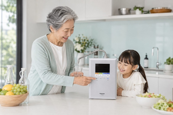 Panasonic TK-HS92 dễ dùng cho gia đình mới bắt đầu dùng nước ion kiềm