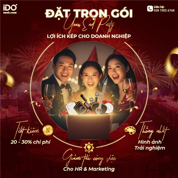 Đặt trọn gói Year End Party - Lợi ích kép cho doanh nghiệp