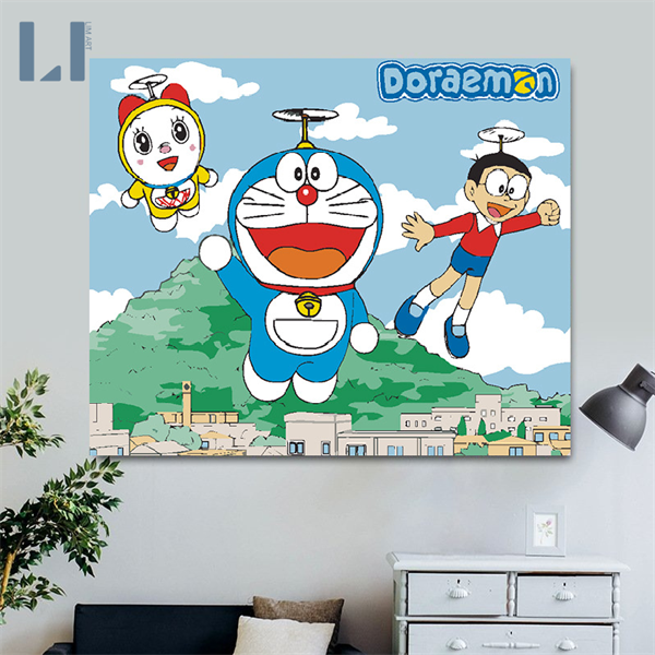 Vẽ tô màu nước DORAEMON và DOREMI cho bé 💜👮💖👯💙 How to Draw Doraemon  and Dorami step by step for Kids - YouTube
