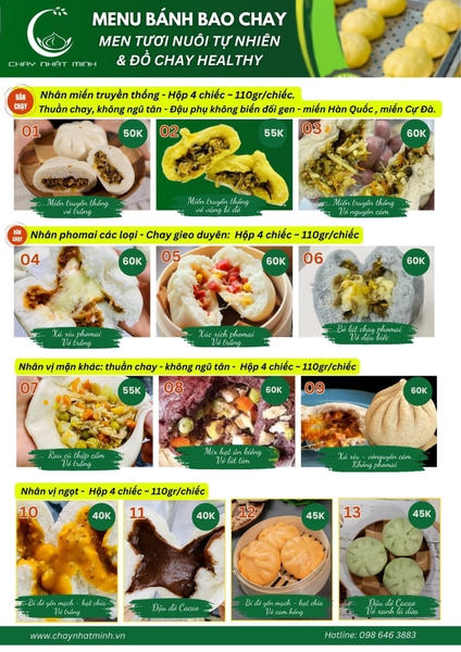 Menu sản phẩm mới nhất (T3/2024)