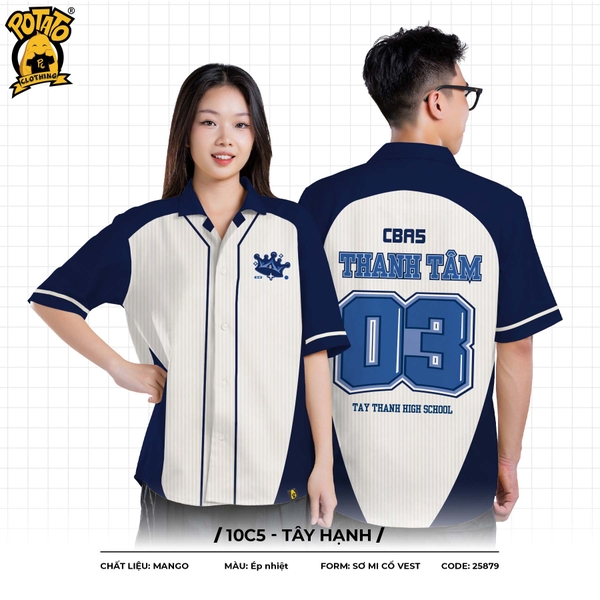 ÁO LỚP SƠ MI 10C5 - TÂY HẠNH