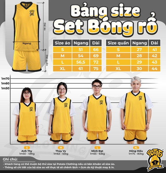 Áo Bóng Rổ Potato Clothing
