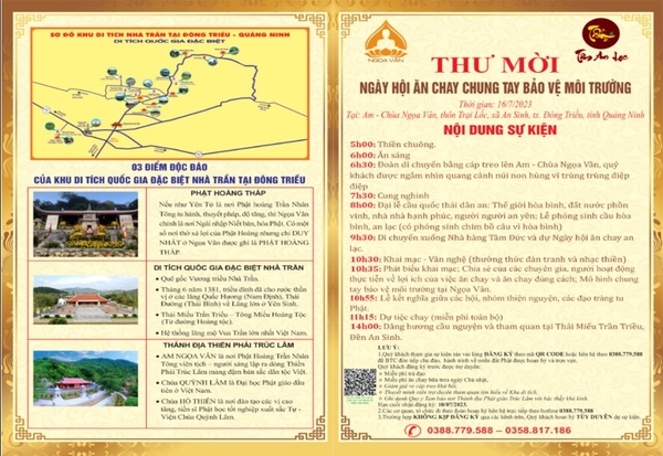 Thông báo sự kiện NGÀY HỘI ĂN CHAY CHUNG TAY BẢO VỆ MÔI TRƯỜNG diễn ra vào ngày 16/07/2023