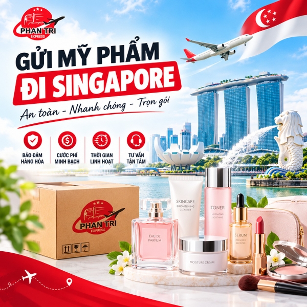 dịch vụ gửi mỹ phẩm đi Singapore Phan Trí Express 