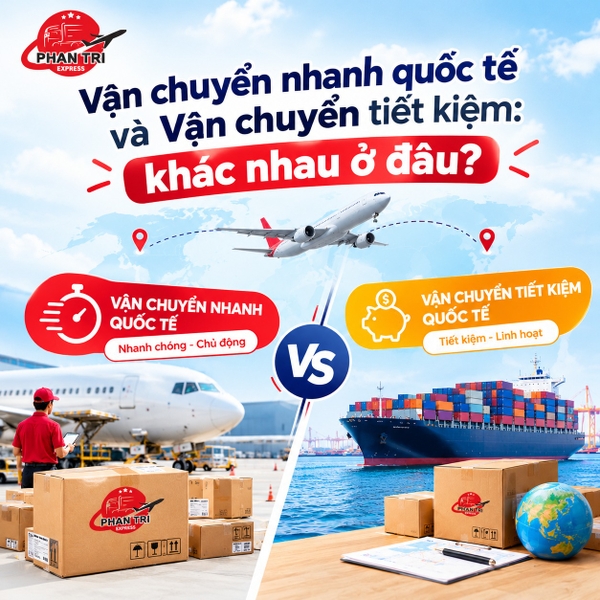 So sánh vận chuyển nhanh và vận chuyển tiết kiệm