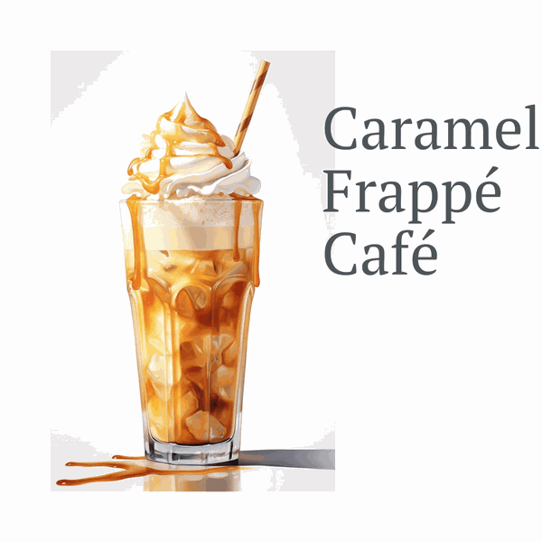 Caramel Frappé Cafe