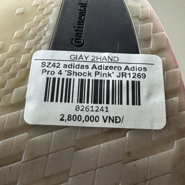SZ42 adidas Adizero Adios Pro 4 'Shock Pink' JR1269 0261241 - Giày ...