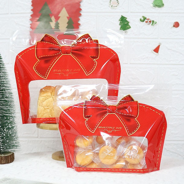 TÚI ZIP NƠ ĐỎ ĐỰNG QUÀ NOEL