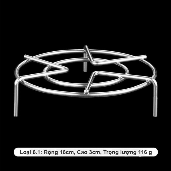 Rế hấp - rế lót đít nồi inox 304, 2 in 1 tiện dụng không gỉ sét, nhiều kích thước - HVL TEA