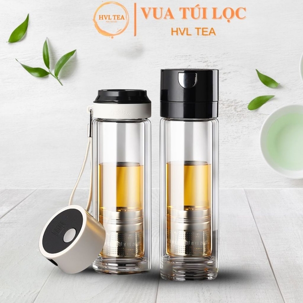 BÌNH PHA TRÀ THỦY TINH 2 LỚP CAO CẤP – CÔNG NGHỆ LỌC TRÀ NAM CHÂM THÔNG MINH