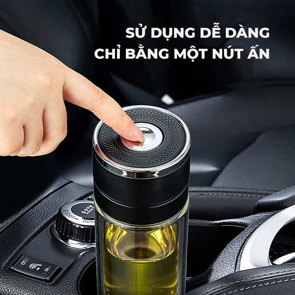 BÌNH PHA TRÀ THỦY TINH 2 LỚP CAO CẤP – CÔNG NGHỆ LỌC TRÀ NAM CHÂM THÔNG MINH