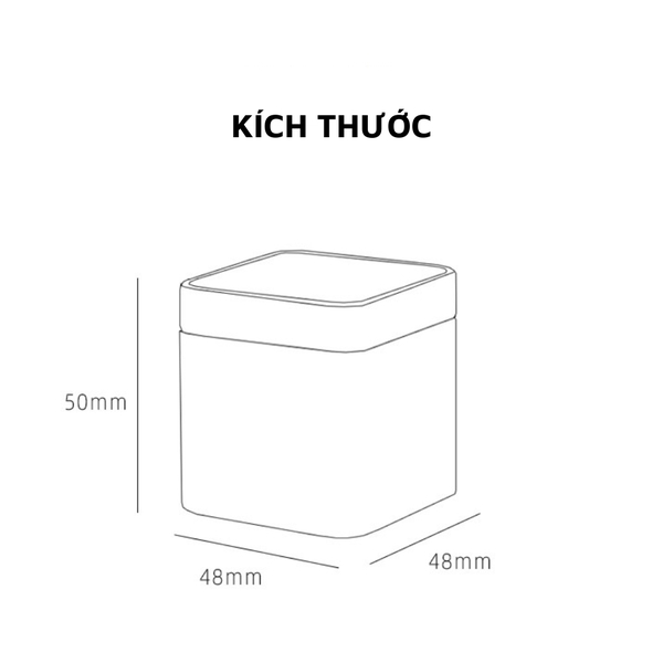 Hộp Đựng Trà Thiếc Cao Cấp Hình Vuông 2 Lớp - Hộp Trà HVL
