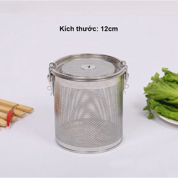 Bộ lọc gia vị inox 304 cao cấp, dùng trong nồi lẩu, lọc trà, hầm xương - HVL