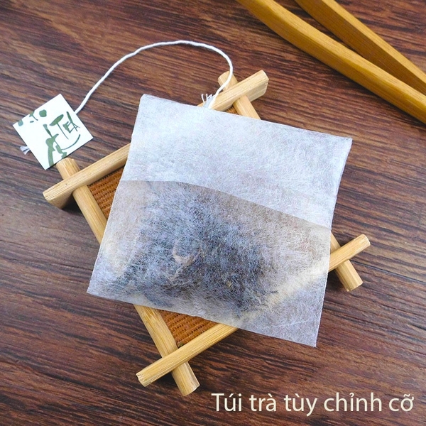 Combo 100 Túi Lọc Trà, Thảo Dược Có Dây Nhúng, Chất Liệu Tự Nhiên Sợi Ngô Siêu Thấm, Kiểu Dáng Gấp Miệng - HVL