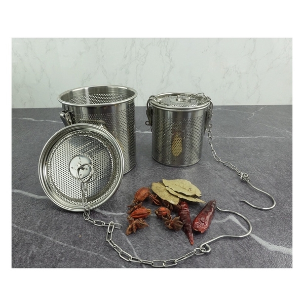 Bộ lọc gia vị inox 304 cao cấp, dùng trong nồi lẩu, lọc trà, hầm xương - HVL