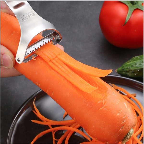 Dao nạo/gọt hoa quả inox304 - Dao nạo tay cầm tròn