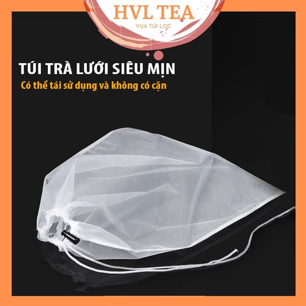 Túi lọc sữa hạt đậu nành, trà, có nút buộc, nhiều kích thước - HVL