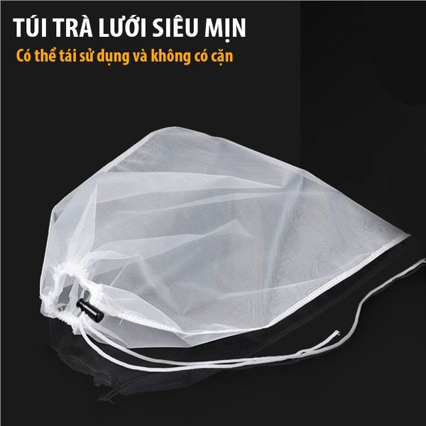 Túi lọc sữa hạt đậu nành, trà, có nút buộc, nhiều kích thước - HVL