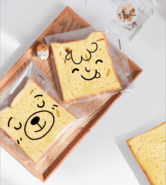 Bao Bì Đựng Bánh Kẹo Trong Suốt, Dán Miệng, 21x15