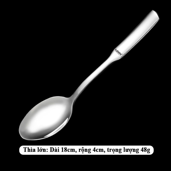 Thìa, muỗng ăn cơm cháo súp inox 304 hàng cao cấp