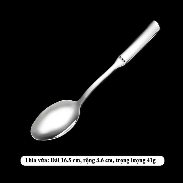 Thìa, muỗng ăn cơm cháo súp inox 304 hàng cao cấp