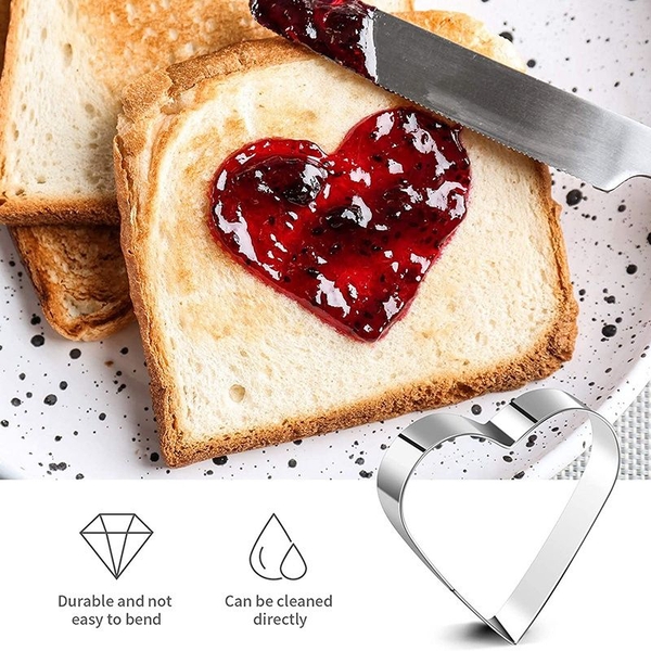 Khuôn cắt làm bánh quy, chiên trứng bằng inox