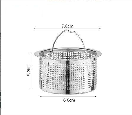 Giỏ lọc rác inox có tai xách
