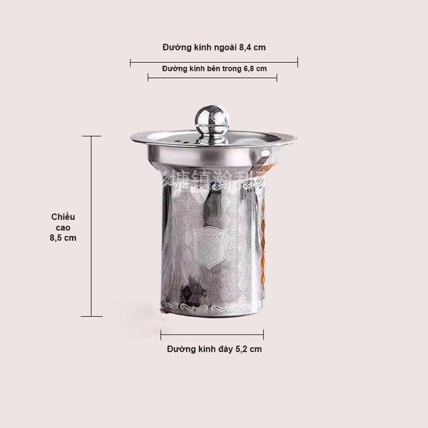 Bộ lọc trà bằng Inox 304 chuyên dụng cho ấm pha trà - HVL
