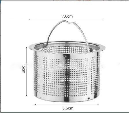 Giỏ lọc rác inox có tai xách