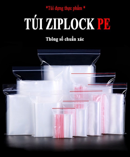 Túi zip chỉ đỏ loại dày đẹp