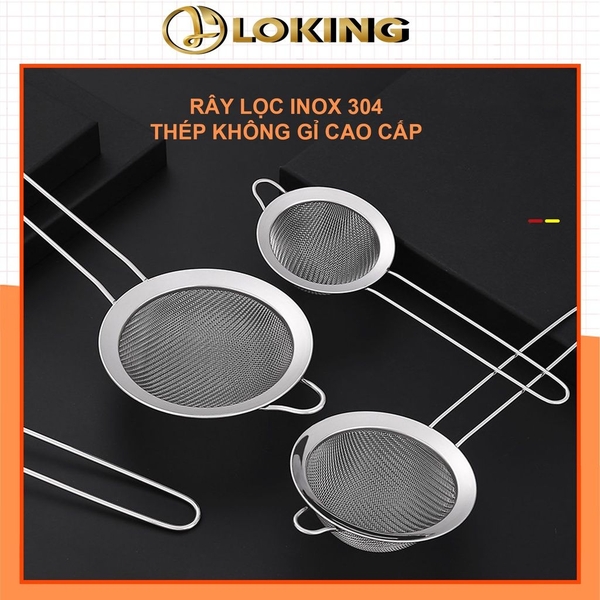Rây lọc Inox cao cấp, lọc cháo cho bé ăn dặm, đủ size