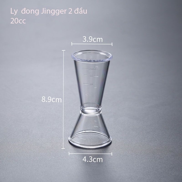 Ly đong nhựa 2 đầu nhựa Jigger