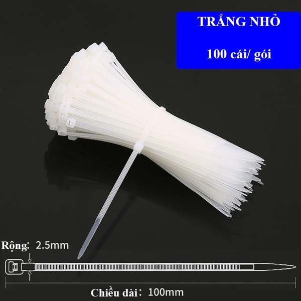 Dây rút nylon nhựa, dây thít cáp dùng cho lĩnh vực cây trồng 100c/túi - Người Làm Vườn