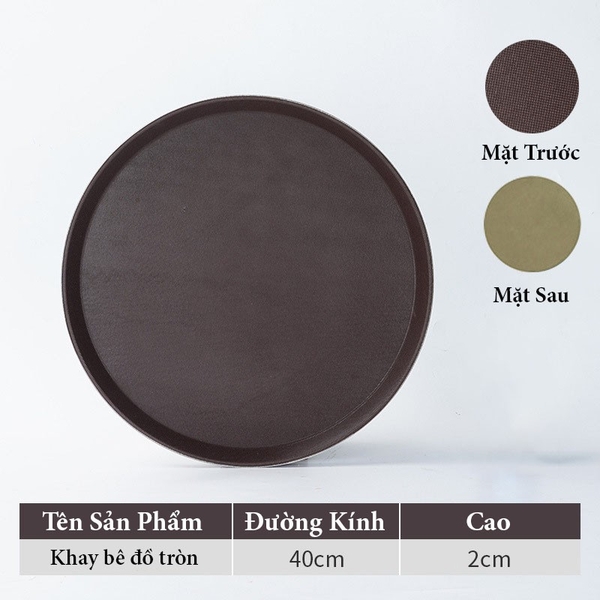 Khay, mâm chống trượt phục vụ nhà hàng bê thức ăn - HVL TEA